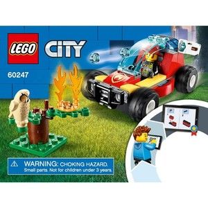 LEGO CITY Forest Fire # 60247 - USED, FEMALE MINIFIG, COMPLETE* W/ INSTRUCTIONS